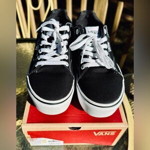 Vans Women’s Canvas Seldan Low Cut Design Platform Sneaker